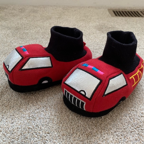 fire truck slippers for toddlers